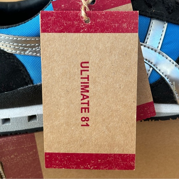 NEW Onitsuka Tiger Ultimate 81 sneakers Blue/Silver size women’s US 6.5 - Picture 6 of 11